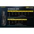Nitecore P20iX LED lommelykt 4000 lumen USB-C oppladbar slitesterk utendørs taktisk lommelykt camping