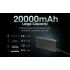 NITECORE CARBO 20000 Mobil Strømbank 20000mAh IPX5 Vannmotstand Hurtiglading 20W Karbonfiber Lettvekts