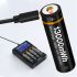 BESTON 18650 3.7V batteri 3500mAh Micro USB oppladbart litiumbatteri for langvarig strømløsning