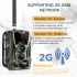 HC801M 20MP jaktkamera med nattvisjon og 42 infrarøde LED-er for dyresporing 2G MMS SMS SMTP kompatibel