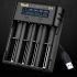 YONII D4 Batterilader: Intelligent 4-spor LCD USB-lader for 18650, 21700, AA/AAA, Ni-MH!