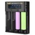 YONII D4 Batterilader: Intelligent 4-spor LCD USB-lader for 18650, 21700, AA/AAA, Ni-MH!