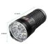 Sky Ray 15000 lumen LED-lommelykt oppladbar USB Type-C for campingutstyr nødlys og robust utendørs bruk
