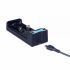 TrustFire TR-016 Micro USB batterilader kompakt lader med tre-trinns lading for optimal ytelse og batterilevetid