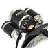 Boruit RJ-3000 LED-hodelykt 1000 lumen vanntett eventyrutstyr T6 hvitt lys XPE R5 grønt lys for camping