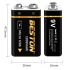 Beston 9V 1000mAh li-ion oppladbart batteri USB lading for RC helikopter mikrofon høy kapasitet og miljøvennlig