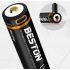 BESTON 18650 3.7V batteri 3500mAh Micro USB oppladbart litiumbatteri for langvarig strømløsning