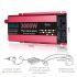 Pure Sine Wave Inverter 3000W med Aluminium Magnesium Skall Høy Effektivitet for Husholdningsapparater Camping
