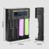 YONII D4 Batterilader: Intelligent 4-spor LCD USB-lader for 18650, 21700, AA/AAA, Ni-MH!