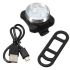 USB-oppladbar sykkellys HJ-030 3 LED 4 moduser vanntett frontlys kompakt design for sykkelsikkerhet