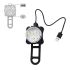 USB-oppladbar sykkellys HJ-030 3 LED 4 moduser vanntett frontlys kompakt design for sykkelsikkerhet