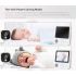 AMB900 2,8 tommers video babymonitor 720P babykamera med 4X zoom IPS-skjerm nattsyn og toveis intercom