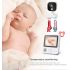 AMB900 2,8 tommers video babymonitor 720P babykamera med 4X zoom IPS-skjerm nattsyn og toveis intercom