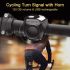 CarryBright CBX4 sykkelblinklys med horn vanntett USB-lading sykkellys foran baklys sykkelutstyr LED