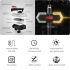 CarryBright CBX4 sykkelblinklys med horn vanntett USB-lading sykkellys foran baklys sykkelutstyr LED