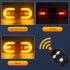 Sykkel Blinklys Baklys LED Sykkellampe USB Oppladbar med Høy-Effektiv LED Enkel Montering Vanntett Design