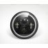 CO LIGHT 7 Tommers LED-frontlykter for Jeep Wrangler Lada Niva 4x4 med Gult og Hvitt engleøye for Bedre Synlighet