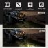 CO LIGHT 7 Tommers LED-frontlykter for Jeep Wrangler Lada Niva 4x4 med Gult og Hvitt engleøye for Bedre Synlighet