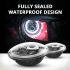 CO LIGHT 7 Tommers LED-frontlykter for Jeep Wrangler Lada Niva 4x4 med Gult og Hvitt engleøye for Bedre Synlighet
