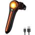 Smart USB-C Sykkelbaklykt – Superlys LED baklys for vei & terreng. Vanntett & lang batterilevetid!