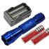 Multi Farge Velg LED lommelykt 1300 LUMENS 5 Modus Ultrafire 501B robust aluminium for friluftsliv camping