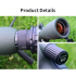 25-75x60 ED Spottingscope Fuglekikkert for Naturfotografering & Camping – Vanntett Monokulær Teleskop BAK4