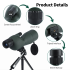 25-75x60 ED Spottingscope Fuglekikkert for Naturfotografering & Camping – Vanntett Monokulær Teleskop BAK4