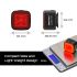 Enfitnix Cubelite III Smart baklys 30 lumen sykkelsikkerhet USB lading oppladbart lang batteritid synlighet