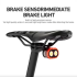 CYCLAMI CY200 Smart bremsesensor LED sykkellys for sikker sykkelsikkerhet vanntett IPX6 høy synlighet