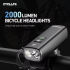 CYCLAMI BR2000 Sykkellykt 2000 Lumen | Type-C Frontlykt for MTB & Landeveissykkel | Høy Sikkerhet