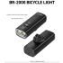 CYCLAMI BR2000 Sykkellykt 2000 Lumen | Type-C Frontlykt for MTB & Landeveissykkel | Høy Sikkerhet