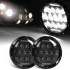 Oppdag 7 tommer motorsykkel LED hovedlykt med beam DRL turn signal for Harley Jeep Hummer vanntett IP67