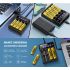 Smart batterilader med LCD-skjerm USB enhet for 18650 litium 37V og AA AAA batterier allsidig og effektiv