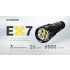 Nitecore EX7 Lommelykt 6000 Lumen - USB-C Oppladbar Kraftig Lys for Friluftsliv & Søk/Redning