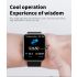 F57L Smartklokke for Helseovervåkning: Blodsukkerklokke, Blodtrykksmåler, Pulsmåler. Sportsklokke iOS/Android.