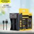 LiitoKala Lii-202 smartlader for 18650 26650 14500 batterier dobbel ladekanal Micro USB-inngang bærbar lader