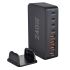 Effektiv 240W stasjonær GaN-lader 8-ports USB Type C PD hurtiglader for mobil nettbrett laptop hurtiglading