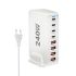 Effektiv 240W stasjonær GaN-lader 8-ports USB Type C PD hurtiglader for mobil nettbrett laptop hurtiglading