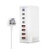 Effektiv 240W stasjonær GaN-lader 8-ports USB Type C PD hurtiglader for mobil nettbrett laptop hurtiglading
