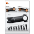 TOSEEK MTB sykkelstyrstamme lettvekt karbon aluminium justerbar vinkel 28.6mm 31.8mm sykkeltilbehør