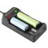 TC2 USB Type-C lader 3.7V-4.2V for 18650 21700 Li-ion-batterier rask lading dobbelt ladeporter kompakt design
