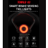 TOWILD TL03 smart bremsesensorlys for sykkel LED sykkellykter oppladbart fem blitsmoduser sykkelsikkerhet