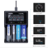 XTAR VC4SL USB C lader for 18650 21700 med QC3.0 hurtiglading og allsidig batterilader inkludert AA AAA