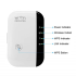 WiFi Repeater 300Mbps Nettverksforsterker 2.4G for Sømløs Streaming, Enkel Installasjon Hjemmeruter WiFi Dekning