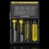 Nitecore D4 Digicharger batterilader med LCD skjerm Li-Ion 18650 Ni-MH sikkerhet og effektivitet retur mulig