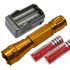 Multi Farge Velg LED lommelykt 1300 LUMENS 5 Modus Ultrafire 501B robust aluminium for friluftsliv camping