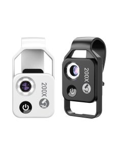 APEXEL 200X forstørrelsesmikroskoplinse med CPL mobil LED Light mikrolomme makrolinser for iPhone Samsung alle smarttelefoner