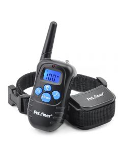Petrainer 998D 300m Remote Electric Dog Collar Shock Vibrasjon Oppladbar Regn mot hundetrening med LCD-skjerm