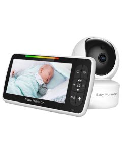 5 tommers babymonitor med kamera SM650 Mother Kids Bærbar videomonitor for barn