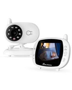 SP850 trådløs video babymonitor med 3,5 tommer LCD-barnevakt 2-veis lyd Mor Barn Nattsynsovervåking sikkerhetskamera